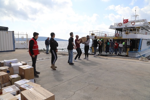 Yunanistan’dan Bodrum’a Dayanışma Zinciri