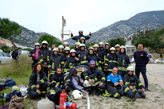 Büyükşehir Gönüllü İtfaiyeci Eğitimlerine Bodrum’da Devam Etti