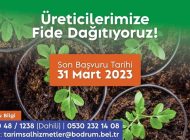 Üreticilere Belediyeden Fide Desteği