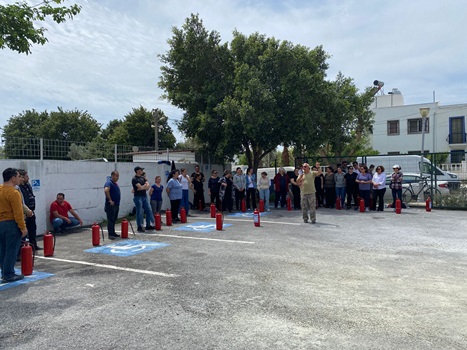 Belediye A.Ş Personeline Temel Yangın Eğitimi