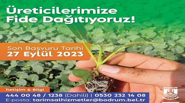 BELEDİYEDEN ÜRETİCİLERE FİDE DESTEĞİ