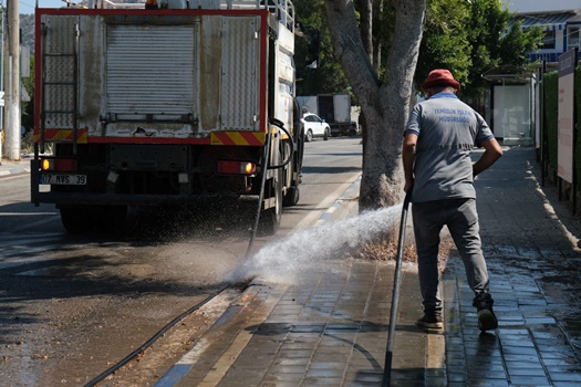 GÜMÜŞLÜK’TE TEMİZLİK SEFERBERLİĞİ