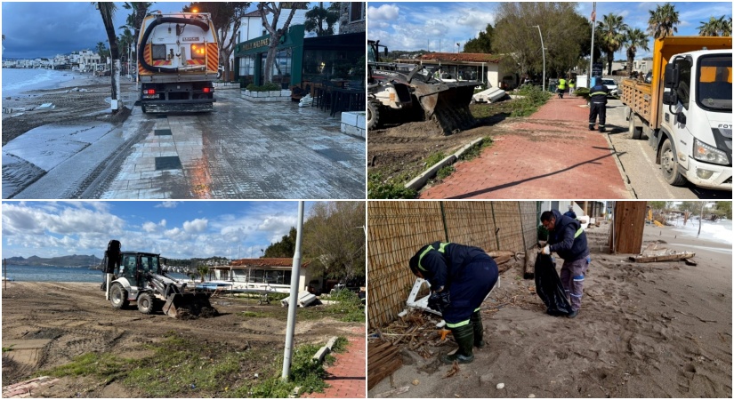 Belediye Ekiplerinden Fırtına ve Yağmur Sonrası Kapsamlı Temizlik