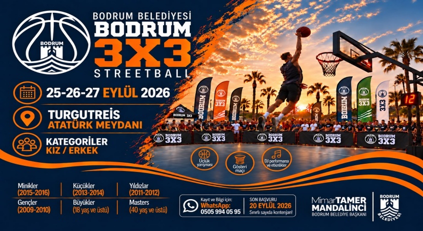 Bodrum 3X3 Streetball Heyecanı Turgutreis’te Yaşanacak